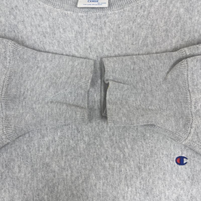 チャンピオン Champion トレーナー 長袖 REVERSE WEAVE ロゴ刺繍 スウェット トレーナー c8-j027 L 灰 / グレー / gray メンズ USED 古着 中古 50161827