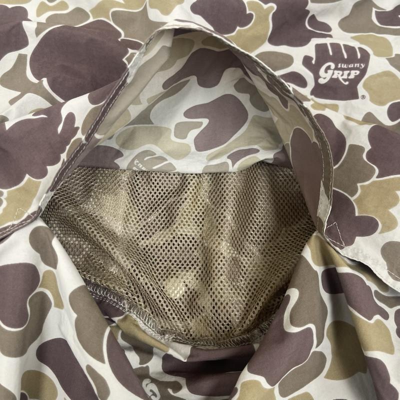 古着 USED シャツ、ブラウス 半袖 GRIP SWANY UPPLEX CAMP SHIRT DUCK CAMO シャツ gss-32 M カーキオリーブ / カーキオリーブ / メンズ USED 古着 中古 50161829