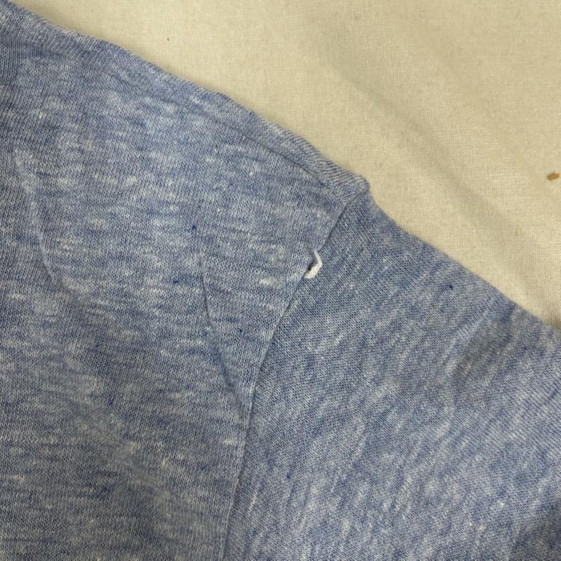 ヘインズ HANES Tシャツ 半袖 70s 80s USA製 ヴィンテージ トリム リンガー Tシャツ L 青 / ブルー / blue メンズ USED 古着 中古 50161839