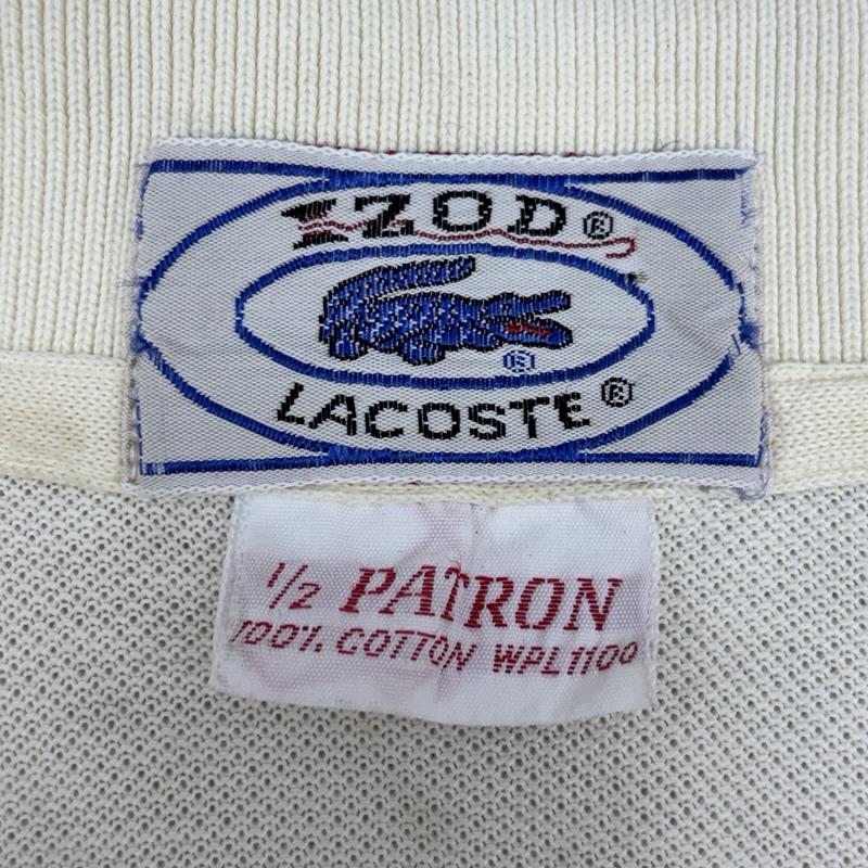 ラコステ LACOSTE ポロシャツ 半袖 70-80年代 ビンテージ IZOD タグ 鹿の子 半袖 ポロシャツ 70s 80s VINTAGE M メンズ USED 古着 中古 50161841