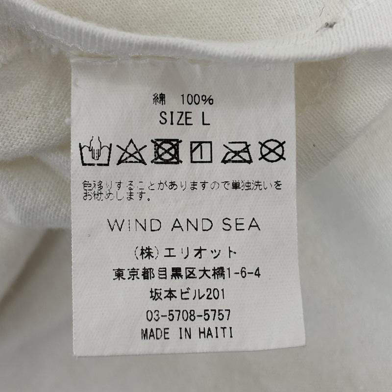 ウィンダンシー WIND AND SEA Tシャツ 半袖 WDS-CS-123 JEROME バック フェルト プリント クルーネック 半袖 Tシャツ L 白 / ホワイト / white メンズ USED 古着 中古 50161852