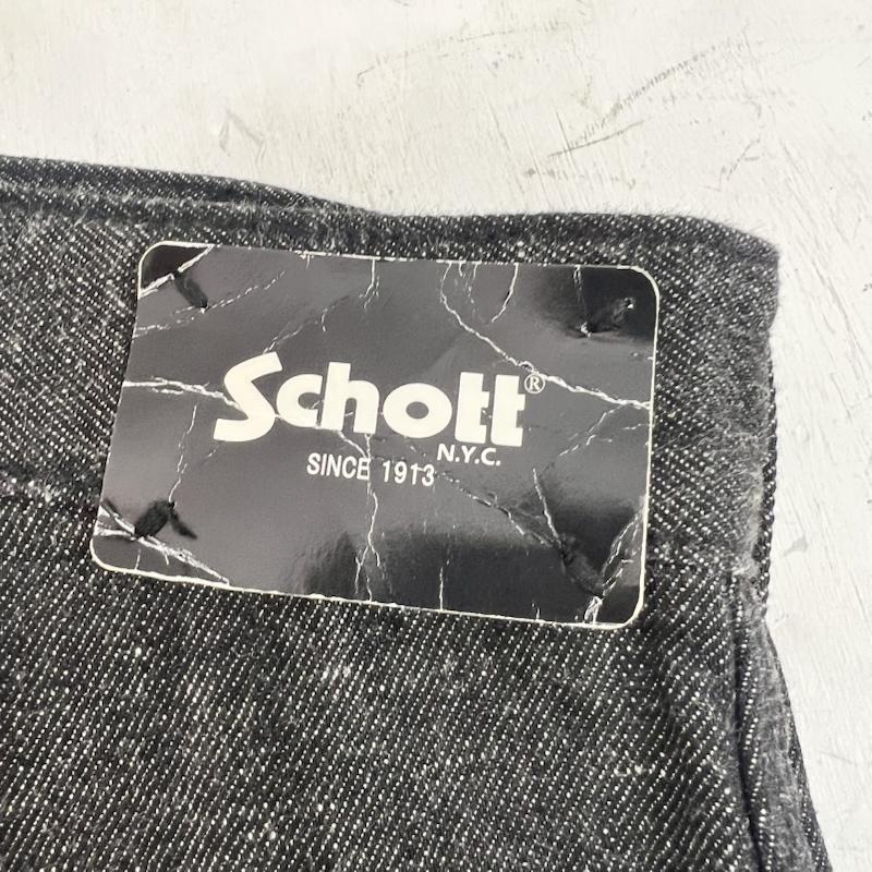 ショット schott パンツ デニム、ジーンズ ジャパンネップ ブラックデニム フィールドパンツ 782-4111007 32インチ 黒 / ブラック / black メンズ USED 古着 中古 50161937