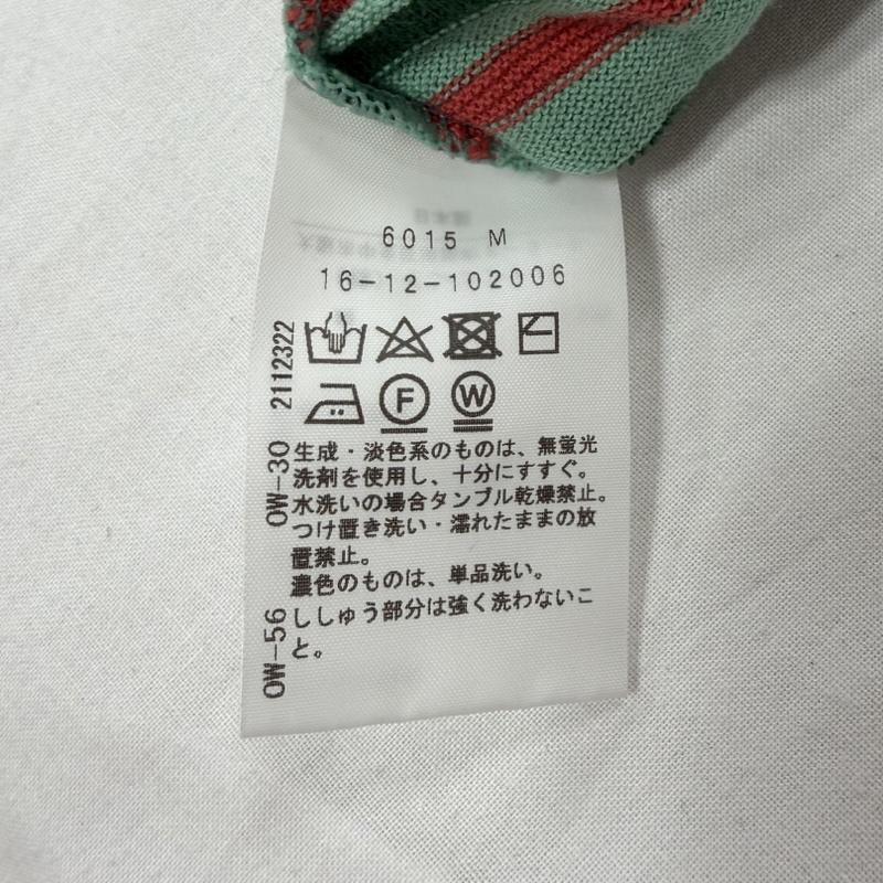 ヴィヴィアンウエストウッド Vivienne Westwood ニット、セーター 長袖 クルーネック 長袖 ボーダー オーブ 刺繍 薄手 ニット M ボーダー柄 X ワンポイント X ロゴ、文字 X 刺繍 緑 / グリーン / green レディース USED 古着 中古 50161961