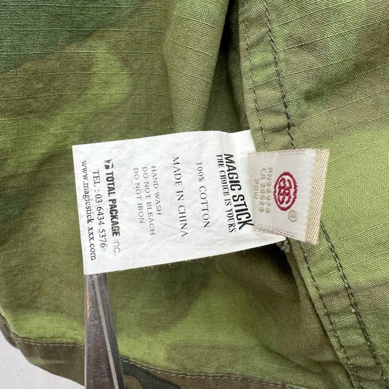 ステューシー STUSSY ジャケット、上着 ジャンパー、ブルゾン MAGIC STICK 14SS BDU JACKET ミリタリー ジャケット 迷彩 L カーキオリーブ / カーキオリーブ / メンズ USED 古着 中古 50162022