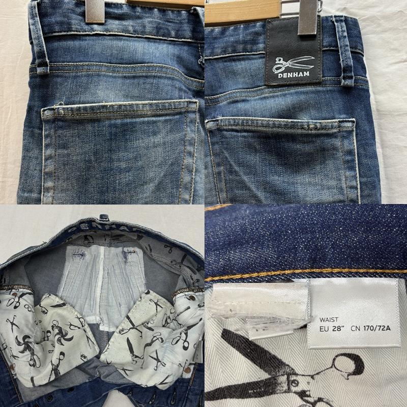 デンハム DENHAM パンツ デニム、ジーンズ BOLT SKINNY FIT ストレッチ デニム スリム パンツ 28インチ メンズ USED 古着 中古 50162048