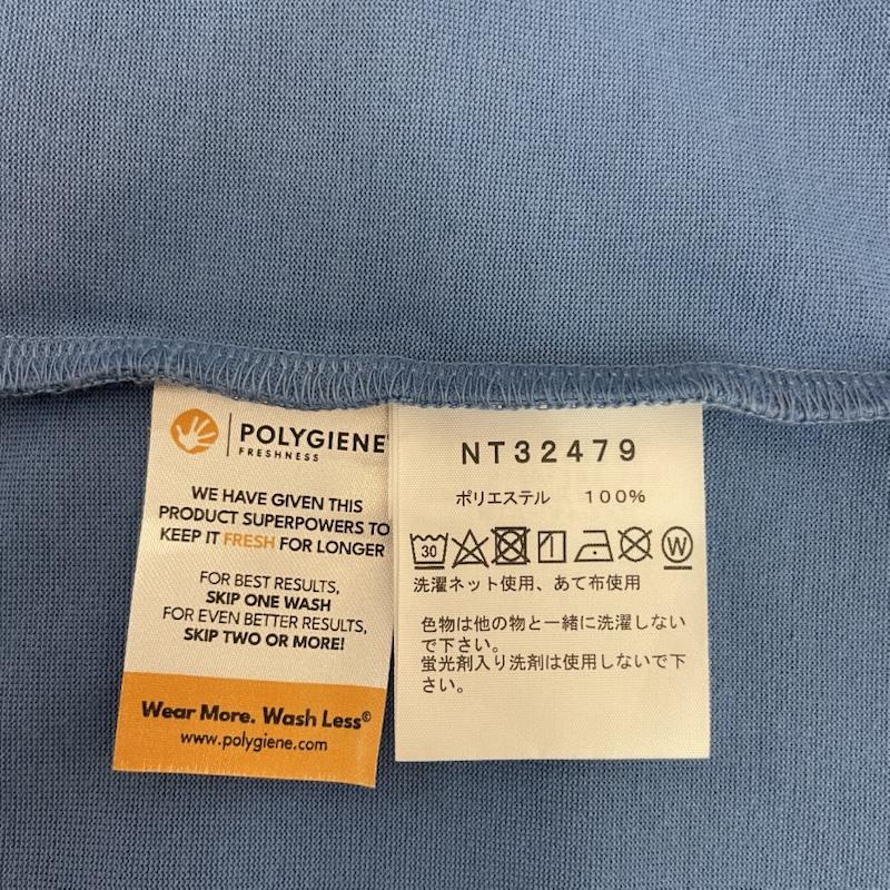 ザノースフェイス THE NORTH FACE Tシャツ 半袖 ワンポイント 胸元 プリント ロゴ XL 無地 X ロゴ、文字 X プリント 青 / ブルー / blue メンズ USED 古着 中古 50162071