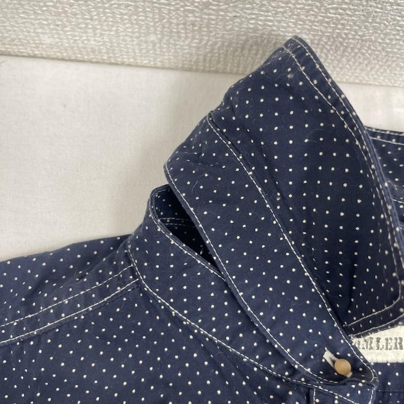 リー Lee シャツ、ブラウス 長袖 Lee BY SAMMLER ドット柄 ヴィンテージ コットン ワーク シャツ 38 紺 / ネイビー / navy メンズ USED 古着 中古 50162124