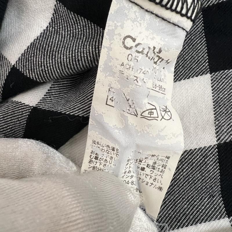 カーハート Carhartt シャツ、ブラウス 半袖 チェック フルジップ 半袖 ワークシャツ ワッペン M 白 / ホワイト / white X 黒 / ブラック / black メンズ USED 古着 中古 50162144