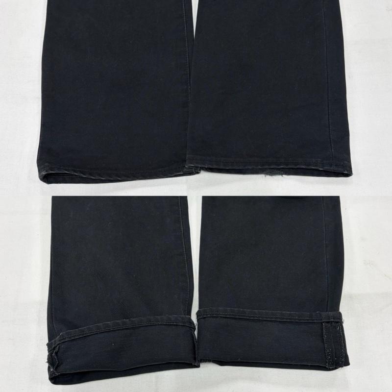 ダブルタップス WTAPS パンツ ワークパンツ、ペインターパンツ ストレート チノパン 102GWDT-PTM06 スラックス レザーパッチ M ロゴ、文字 黒 / ブラック / black メンズ USED 古着 中古 50162204