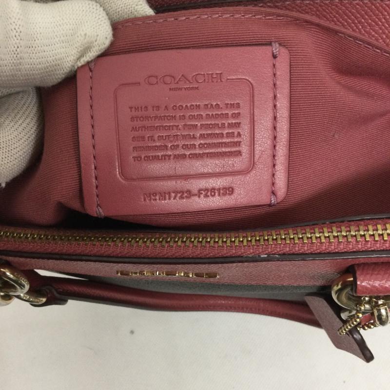 コーチ COACH ハンドバッグ ハンドバッグ コーチ F26139 シグネチャー ハンドバッグ PVC レディース - 総柄 桃 / ピンク / pink レディース USED 古着 中古 50162211