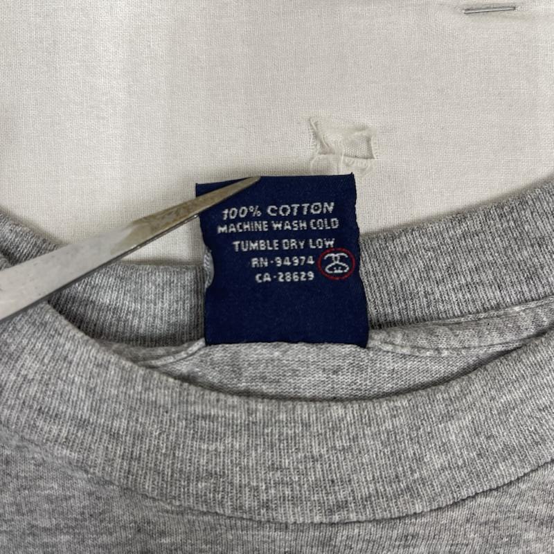 ステューシー STUSSY Tシャツ 半袖 00s 紺タグ OLD USA製 ヴィンテージ プリント Tシャツ M 灰 / グレー / gray メンズ USED 古着 中古 50162315