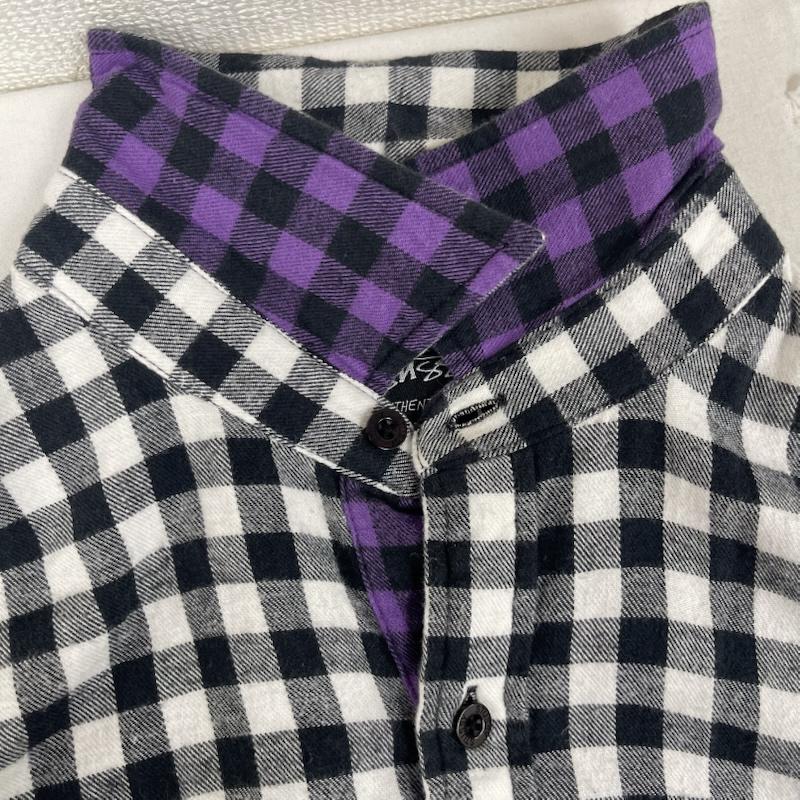 ステューシー STUSSY シャツ、ブラウス 長袖 00s old stussy ギンガムチェック柄 長袖 裏地 紫 ネルシャツ L マルチカラー / マルチカラー / multicolor メンズ USED 古着 中古 50162328