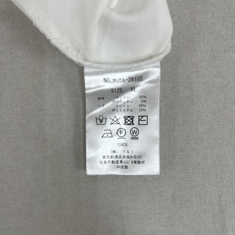 ムータ muta Tシャツ 半袖 ROYAL FLASH 別注 muta Brush Tee デザイン Tシャツ muta-26102 XL 白 / ホワイト / white メンズ USED 古着 中古 50162351