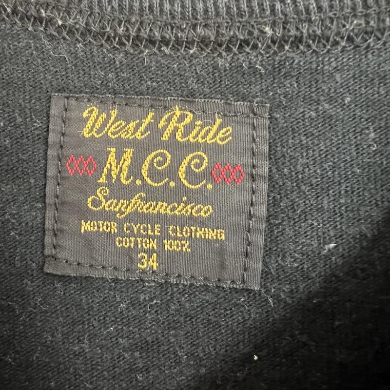 ウエストライド WESTRIDE Tシャツ 半袖 プリント Tシャツ 34 黒 / ブラック / black メンズ USED 古着 中古 50162481