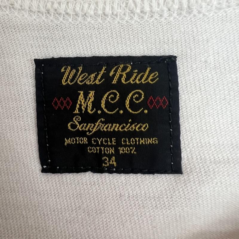 ウエストライド WESTRIDE Tシャツ 半袖 プリント Tシャツ 34 白 / ホワイト / white メンズ USED 古着 中古 50162484