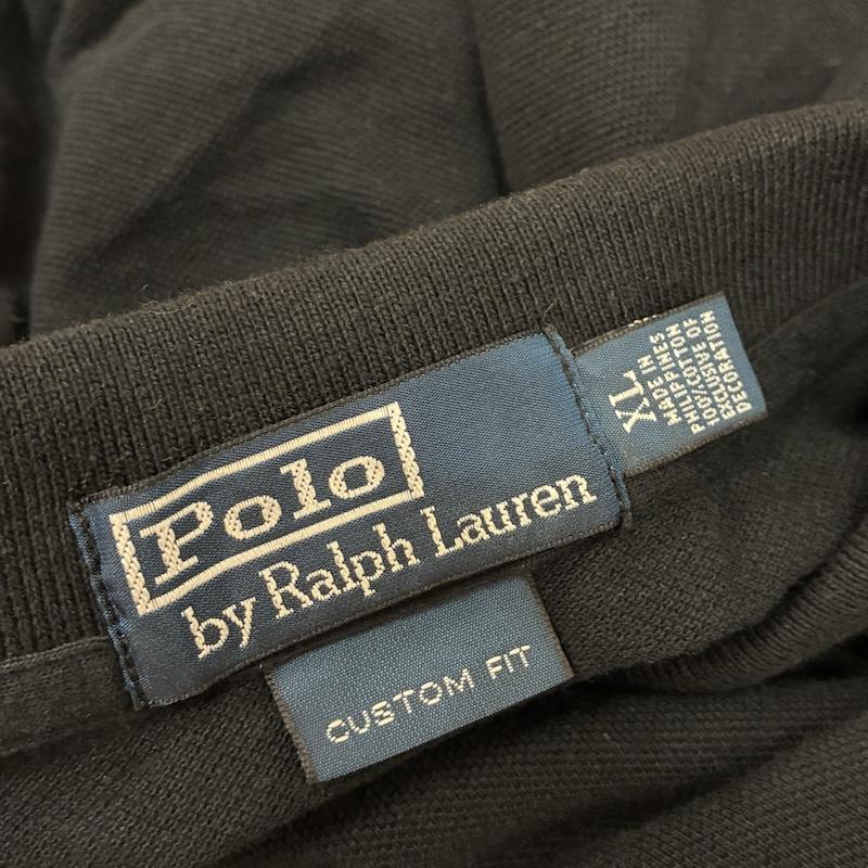 ポロバイラルフローレン Polo by RALPH LAUREN ポロシャツ 長袖 ビッグポニー ナンバリング 刺繍 ロングスリーブ ポロシャツ XL メンズ USED 古着 中古 50162573