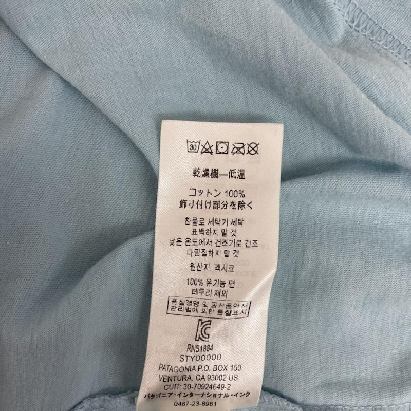 パタゴニア patagonia Tシャツ 半袖 Pataloha Honolulu ハワイ ホノルル 限定 ロゴ プリント Tシャツ S 無地 X ロゴ、文字 X プリント 水色 / ライトブルー / メンズ USED 古着 中古 50162598