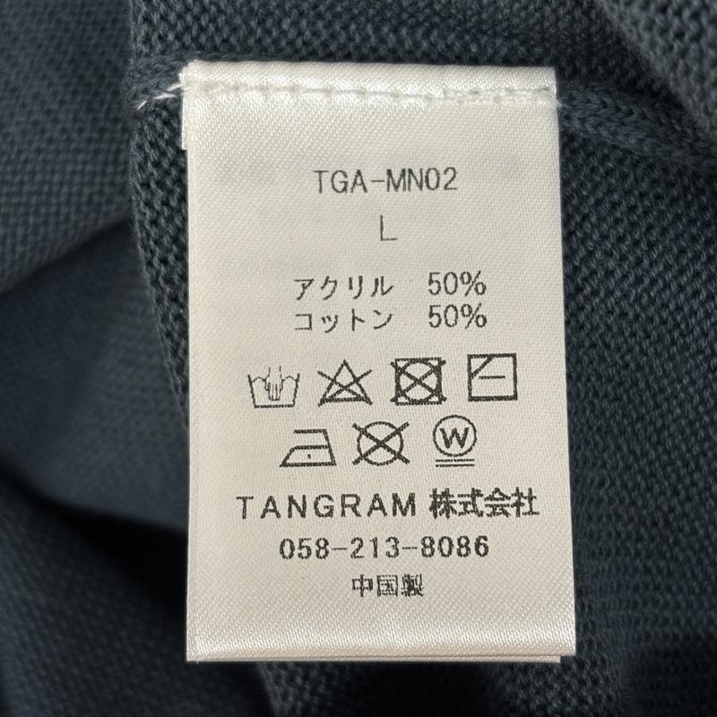 古着 USED ニット、セーター 長袖 TANGRAM タングラム TGA-MN02 ハーフジップ モックネック ニット セーター L メンズ USED 古着 中古 50162615