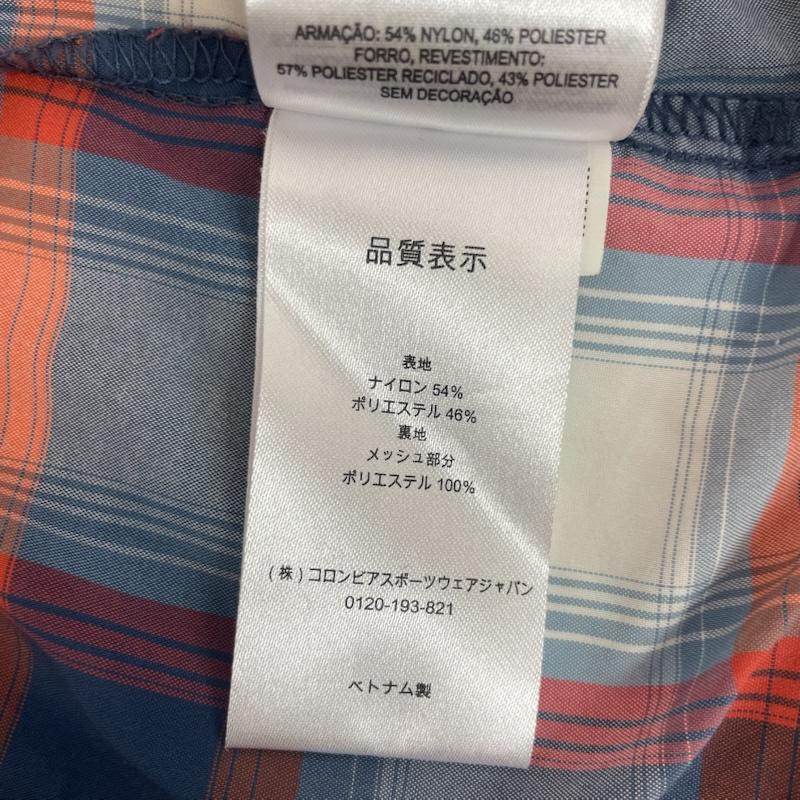 コロンビア Columbia シャツ、ブラウス 半袖 チェック柄 半袖 シャツ 胸ポケット S チェック 青 / ブルー / blue X 橙 / オレンジ / orange X 白 / ホワイト / white メンズ USED 古着 中古 50162632