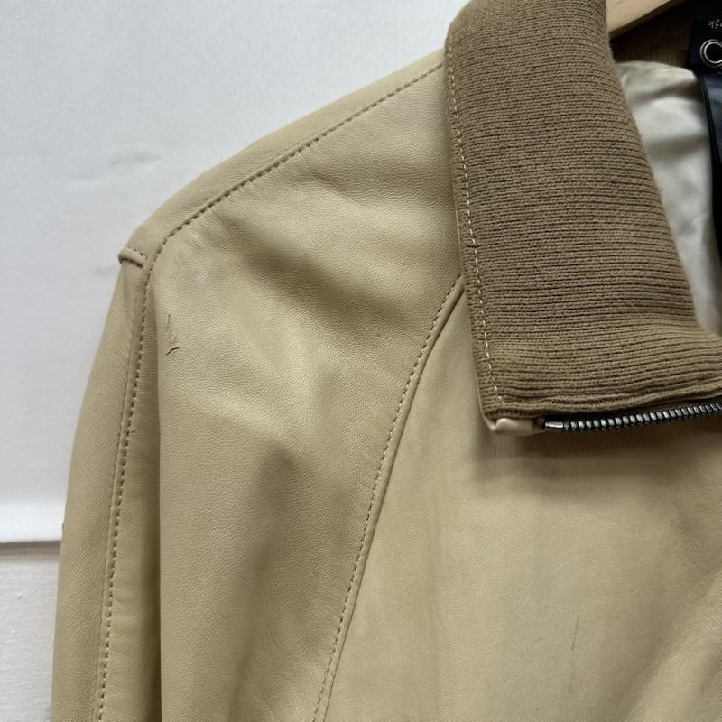 ダヴルジェイケイ wjk ジャケット、上着 ジャンパー、ブルゾン ラム レザー ジャケット M ベージュ / ベージュ / beige メンズ USED 古着 中古 50162919