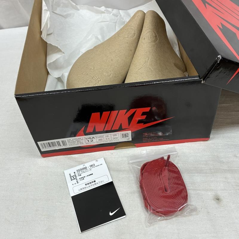ナイキ NIKE スニーカー スニーカー Air Jordan 1 High OG Patent Bred エアジョーダン パテント ブレッド 555088-063 ハイカット スニーカー 30.0cm メンズ USED 古着 中古 50162966
