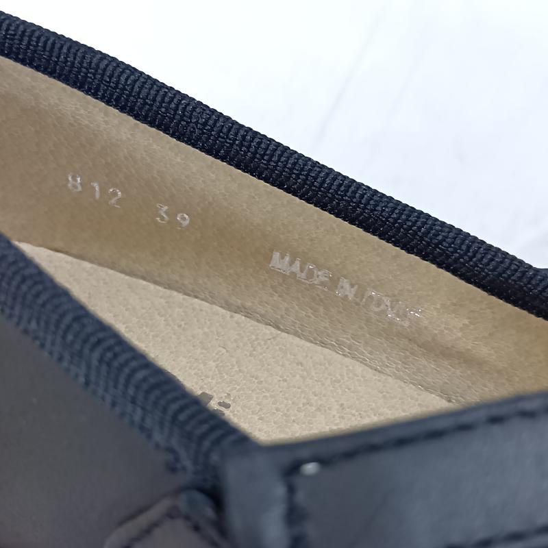 古着 USED 革靴 革靴 1001 PATTES ミルエユヌパット ONE STRAP PUMPS マット ストラップシューズ 牛革 イタリア製 size 39 - 無地 黒 / ブラック / black レディース USED 古着 中古 50163042