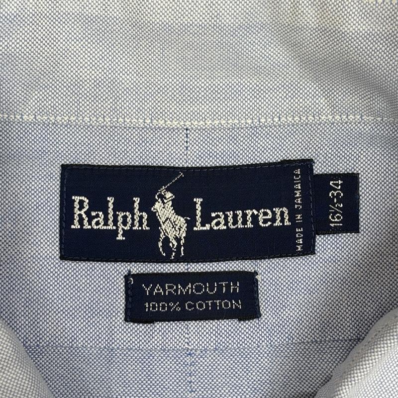 ラルフローレン RALPHLAUREN シャツ、ブラウス 長袖 90年代 ビンテージ ジャマイカ製 YARMOUTH オックスフォード ボタンダウン シャツ 90s - 水色 / ライトブルー / メンズ USED 古着 中古 50163049