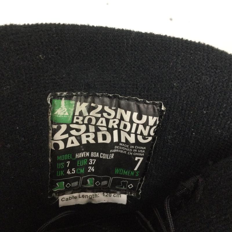 古着 USED シューズ シューズ K2 ケーツー スノーボードブーツ HAVEN BOA COILER 24.0cm 黒 / ブラック / black レディース USED 古着 中古 50163059