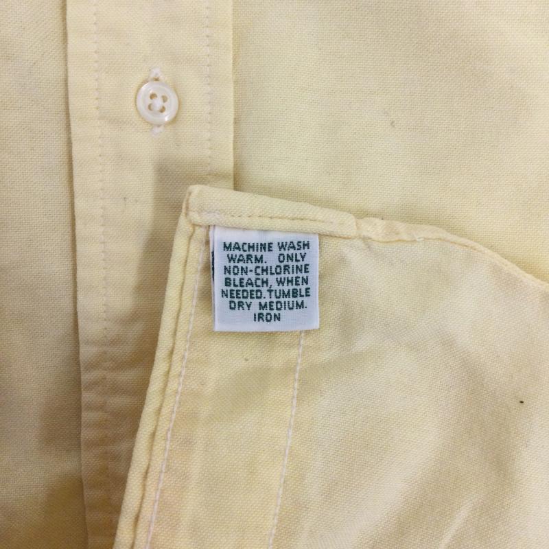 ラルフローレン RALPHLAUREN シャツ、ブラウス 長袖 ポロラルフローレン 長袖シャツ MADE IN USA S 無地 黄 / イエロー / yellow メンズ USED 古着 中古 50163093