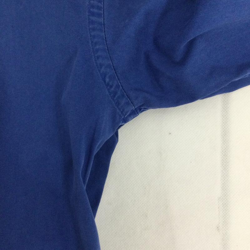 ラルフローレン RALPHLAUREN シャツ、ブラウス 長袖 ポロラルフローレン 長袖シャツ ボタンダウン L 無地 青 / ブルー / blue レディース USED 古着 中古 50163099