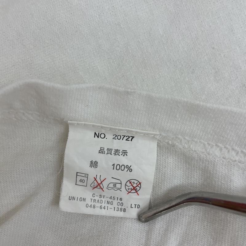 ヒューストン HOUSTON Tシャツ 半袖 U.S. NAVAL AIR STATION プリント Tシャツ L ロゴ、文字 X プリント 白 / ホワイト / white X 紺 / ネイビー / navy X 黄 / イエロー / yellow メンズ USED 古着 中古 50163118