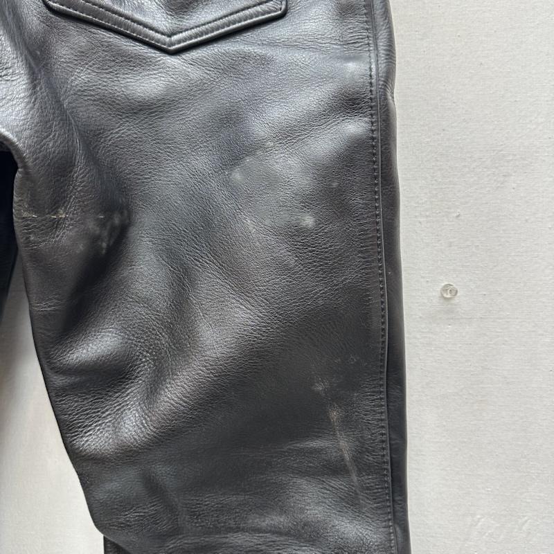 ヴァンソン VANSON パンツ ワークパンツ、ペインターパンツ USA製 カウ レザー バイカー パンツ 30インチ 黒 / ブラック / black メンズ USED 古着 中古 50163138