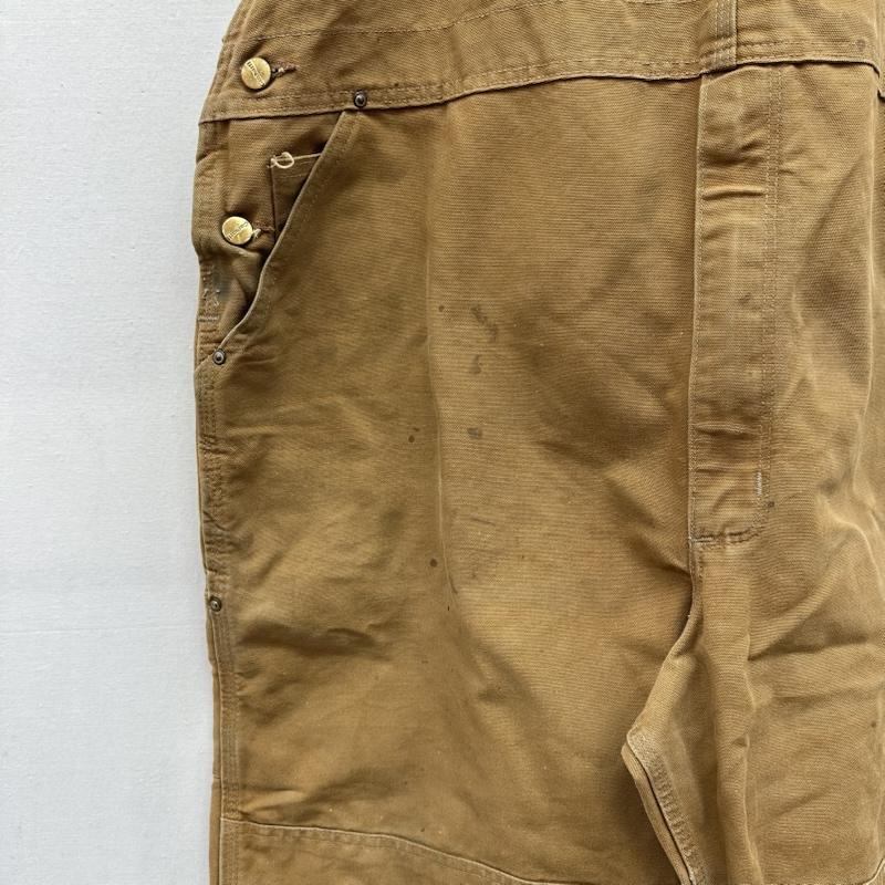 カーハート Carhartt サロペット・オーバーオール サロペット、オーバーオール ダック ダブルニー オーバーオール R01-BRN 48x30 48 茶 / ブラウン / brown メンズ USED 古着 中古 50163141
