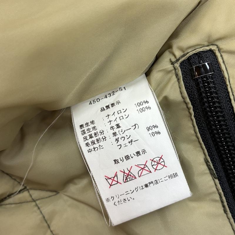 ロッキー マウンテン フェザーベッド Rocky Mountain FeatherBed ジャケット、上着 ダウンジャケット Christy JKT 襟ボア シープ レザー ナイロン 切替 ダウンジャケット 9/10 - レディース USED 古着 中古 50163184