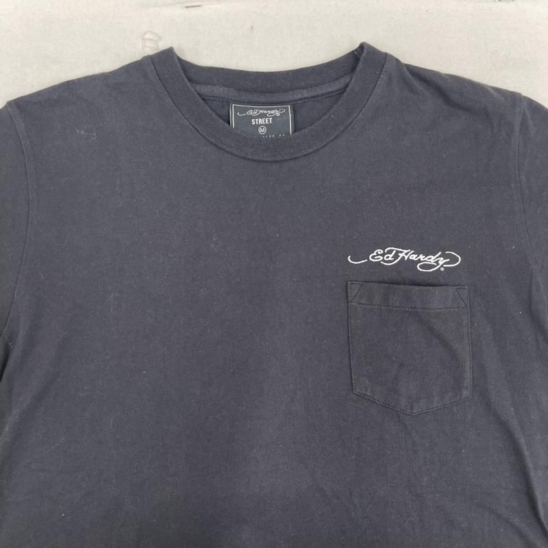 エドハーディー Ed Hardy Tシャツ 半袖 タトゥー アーティスト スカル ドクロ バック プリント Tシャツ M 黒 / ブラック / black メンズ USED 古着 中古 50163190