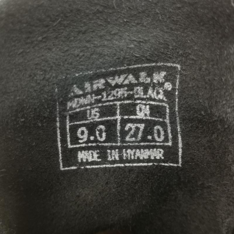 エアウォーク AIRWALK ブーツ 一般 DOARAT MACKDADDY RIPPLEBOOTS シャークソール 27.0cm 黒 / ブラック / black メンズ USED 古着 中古 50163213