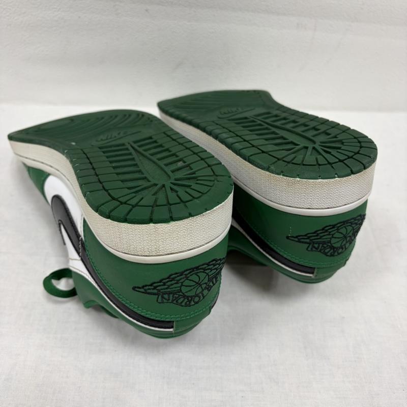 エアジョーダン AIR JORDAN スニーカー スニーカー Air Jordan 1 Low エアジョーダン NIKE パイングリーン 553558-301 スニーカー ロゴ 刺繍 27.0cm ロゴ、文字 X 刺繍 緑 / グリーン / green X 黒 / ブラック / black X 白 / ホワイト / white メンズ USED 古着 中古 50163219