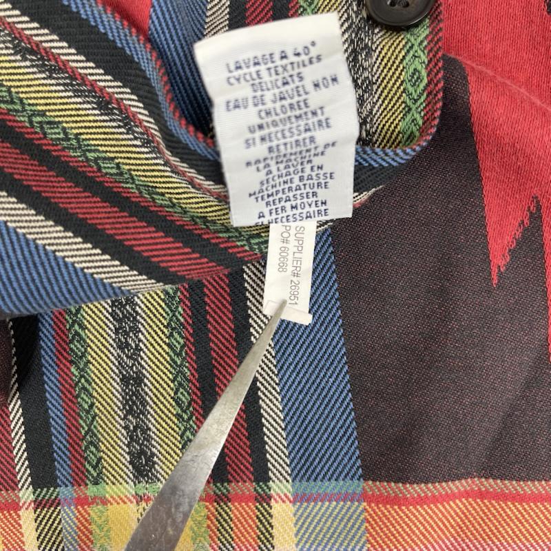 ポロラルフローレン POLO RALPH LAUREN シャツ、ブラウス 長袖 ネイティブ柄 チェック サウスウェスタン柄 長袖 コットン シャツ S 赤 / レッド / red メンズ USED 古着 中古 50163248