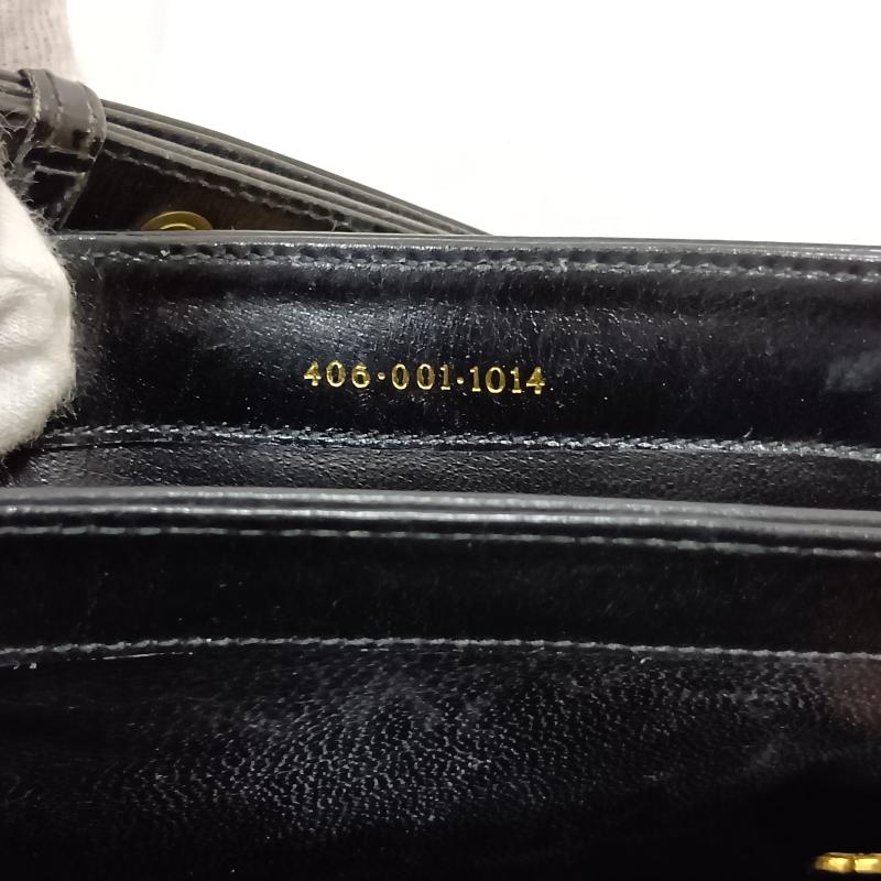 グッチ GUCCI ハンドバッグ ハンドバッグ オールドグッチ GGマーク GG金具 ショルダー 2WAY 406 001 1014 - 無地 黒 / ブラック / black レディース USED 古着 中古 50163251