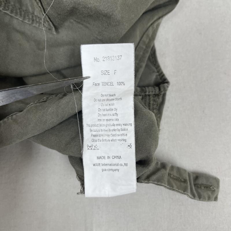 ゴア goa シャツ、ブラウス 長袖 フラップポケット ワーク テイスト ミリタリー シャツ FREE カーキ / カーキ / khaki レディース USED 古着 中古 50163252