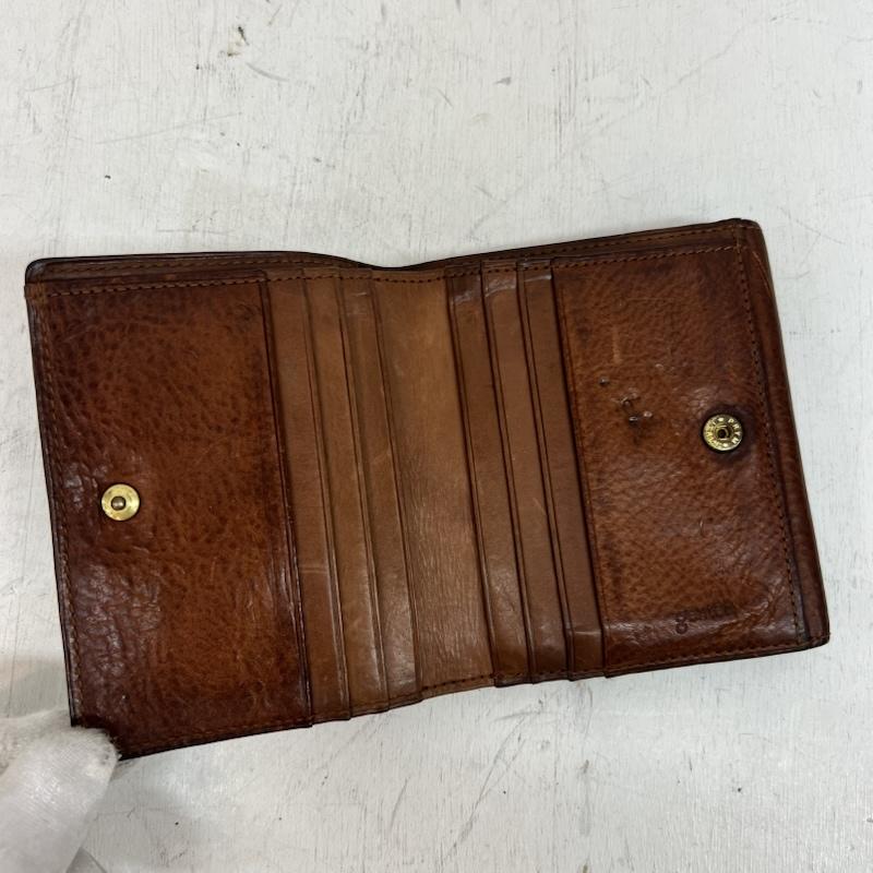 ゲンテン genten 財布 二つ折り レザー 二つ折り財布 - 茶 / ブラウン / brown レディース USED 古着 中古 50163288