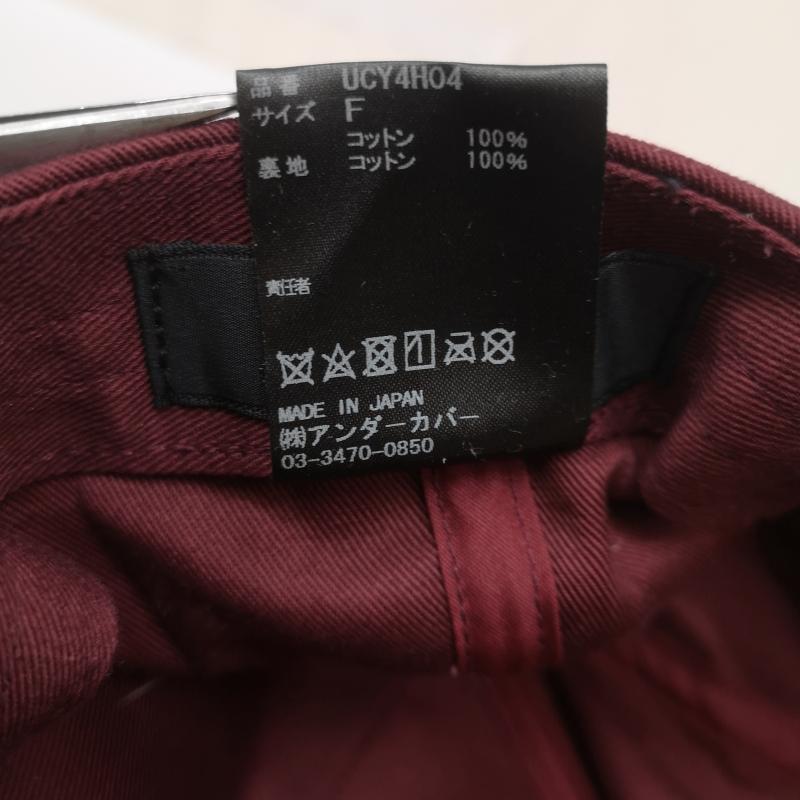 アンダーカバー UNDERCOVER 帽子 キャップ Hill Top Church キャップ UCY4H04 - えんじ / ワインレッド / dark red メンズ USED 古着 中古 50163316