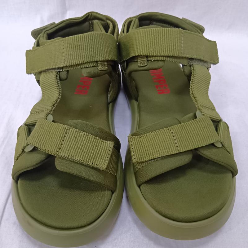 カンペール CAMPER サンダル サンダル PELOTAS FLOTA SANDAL ぺロータス フロータ フラットサンダル k100942-003 カーキ - 無地 X ロゴ、文字 カーキ / カーキ / khaki レディース USED 古着 中古 50163407