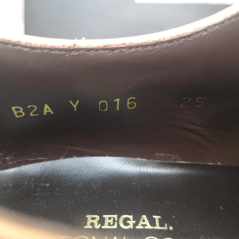 リーガル REGAL 革靴 革靴 ドレスシューズ ウイングチップ 111450455 25.0cm キャメル / キャメル / メンズ USED 古着 中古 50163453