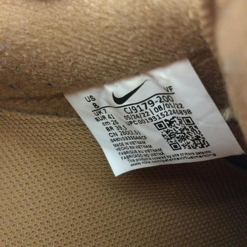 ナイキ NIKE スニーカー スニーカー NINE AIR FORCE 1 07 WB CJ9179-200 エアフォース1 シューズ AF1 LUX LIGHT BROWN GUM 26.0cm キャメル / キャメル / メンズ USED 古着 中古 50163497
