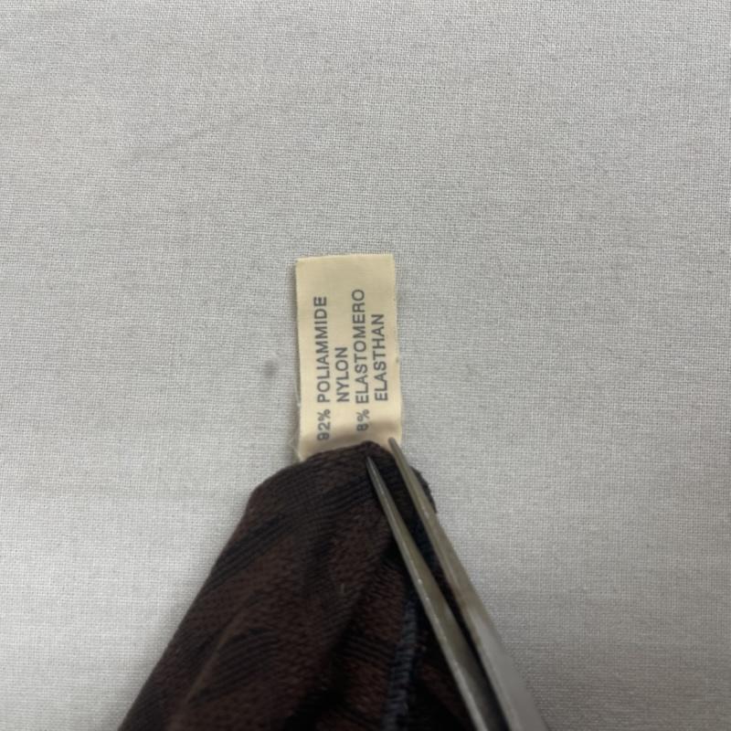 フェンディ FENDI カットソー 半袖 イタリア製 ズッカ柄 FFロゴ 総柄 Tシャツ カットソー 40 茶 / ブラウン / brown レディース USED 古着 中古 50163506