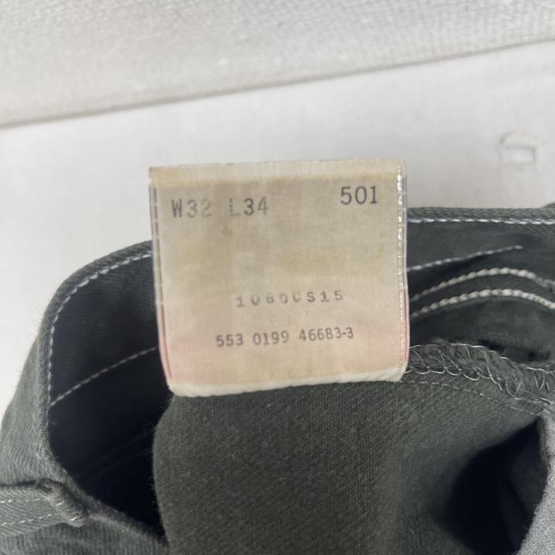 リーバイス Levi s パンツ デニム、ジーンズ 90s 00s 501 ボタンフライ デニム パンツ ダークグリーン 32インチ カーキ / カーキ / khaki メンズ USED 古着 中古 50163510