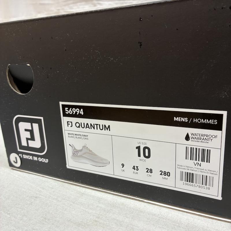 古着 USED スニーカー スニーカー FOOTJOY フットジョイ 56994 スパイクレス ゴルフ シューズ QUANTUM LACED クオンタム レースト 28.0cm メンズ USED 古着 中古 50163545