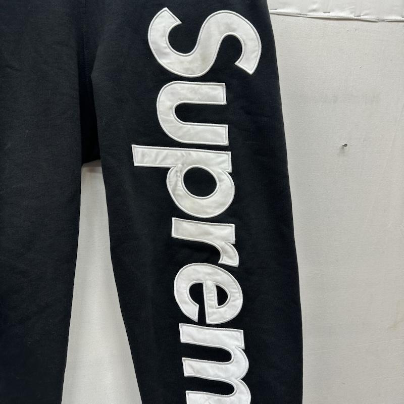 シュプリーム Supreme パンツ ワークパンツ、ペインターパンツ Satin Applique Sweatpant ロゴ スウェット パンツ L 黒 / ブラック / black メンズ USED 古着 中古 50163630