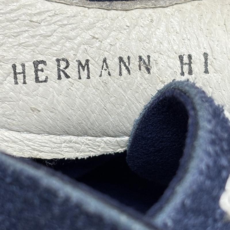 ダブルフットウエア DOUBLE FOOT WEAR スニーカー スニーカー HERMANN HI スエードレザー ハイカット スニーカー クレープソール 26.5cm 紺 / ネイビー / navy メンズ USED 古着 中古 50163645